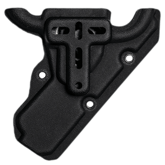 BLACK MINI EMT SHEARS Kydex holder for low profile holstering of rescue shears.