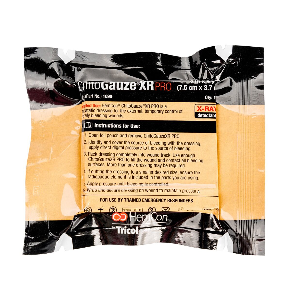 ChitoGauze® XR PRO – Hemostatic Z-Fold Gauze with Antimicrobial Protection