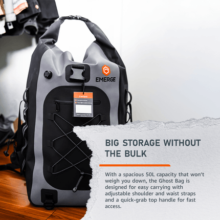 Ghost 50L Dry Bag – Rugged Waterproof Survival & Emergency Gear Protection