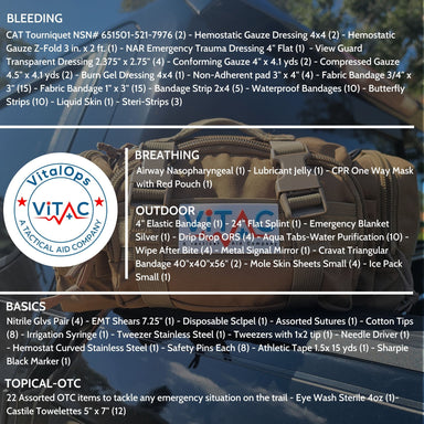 ViTAC First Aid Supply Refill Kit AA – Advanced Adventurer