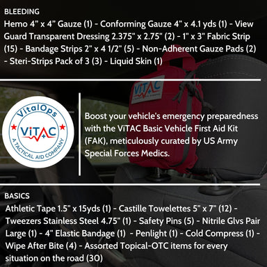 ViTAC First Aid Supply Refill Kit VF – Vehicle