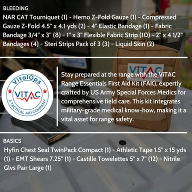 ViTAC First Aid Supply Trauma Refill Kit RF – Range