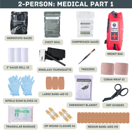 The Evacuation Bag – Survival-Ready 72-Hour Go Bag for 1 or 2 People