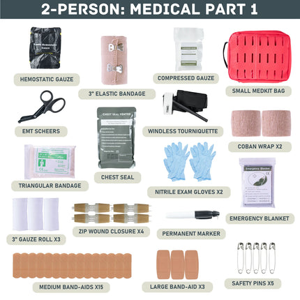 Evacuation Pro Bag – Elite Long-Term Survival &amp; Evacuation System (1–4 Person Options)
