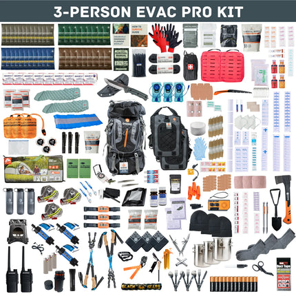 Evacuation Pro Bag – Elite Long-Term Survival &amp; Evacuation System (1–4 Person Options)