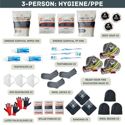 Evacuation Pro Bag – Elite Long-Term Survival &amp; Evacuation System (1–4 Person Options)