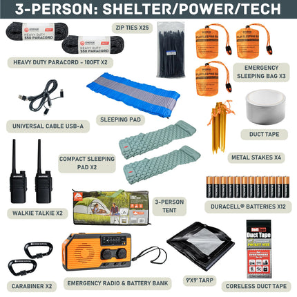 Evacuation Pro Bag – Elite Long-Term Survival &amp; Evacuation System (1–4 Person Options)