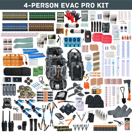 Evacuation Pro Bag – Elite Long-Term Survival &amp; Evacuation System (1–4 Person Options)