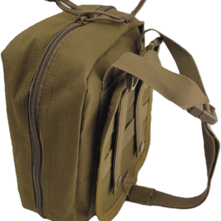 General Purpose IFAK first aid kit showing rip-away design, MOLLE straps, and convenient carrying handle.