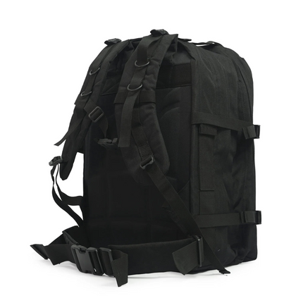 STOMP Medical Backpack side view showcasing its durable design and adjustable straps for emergency responders.