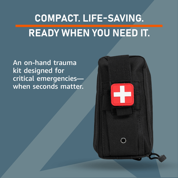 On-Hand First Aid Kit designed for rapid response in critical emergencies, compact and life-saving.