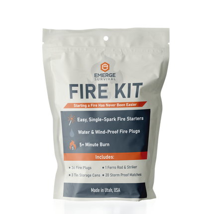 Emerge Fire Kit – Weatherproof Ignition for Emergency & Survival