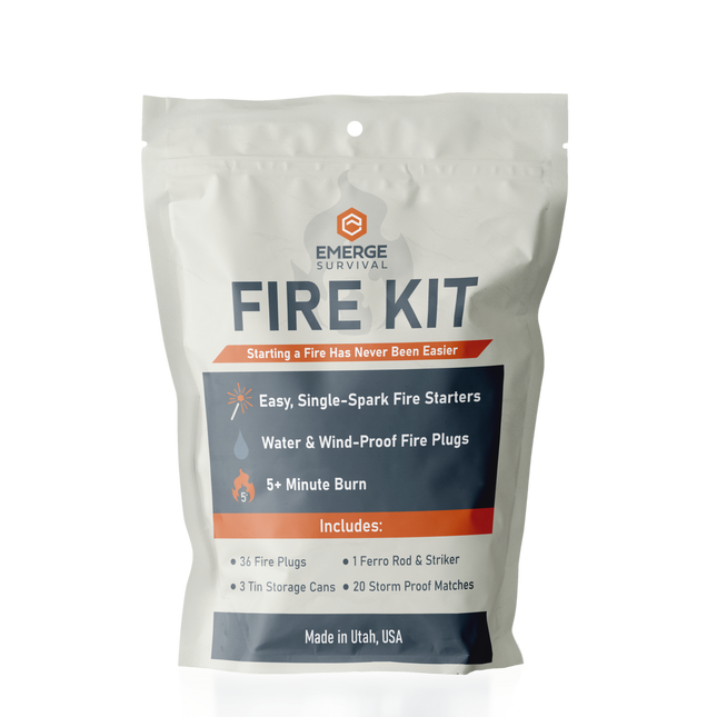 Emerge Fire Kit – Weatherproof Ignition for Emergency & Survival