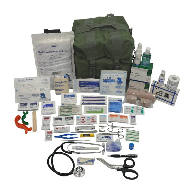 M-17 Medic Kit – First Aid | Vintage Military Canvas Bag with Full Medical Loadout