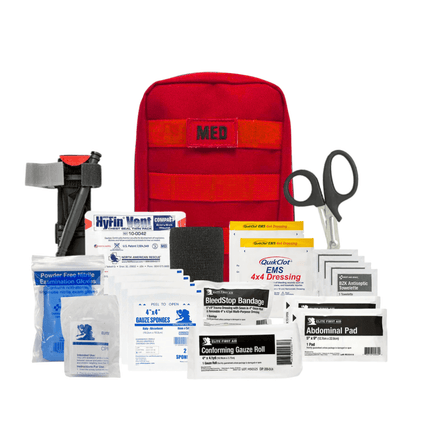 Tactical IFAK Pro w/TQ & Chest Seals - comprehensive first aid kit with tourniquet and trauma supplies.