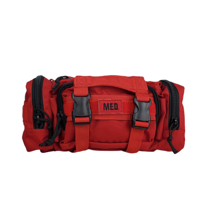 rapid response trauma kit front in red