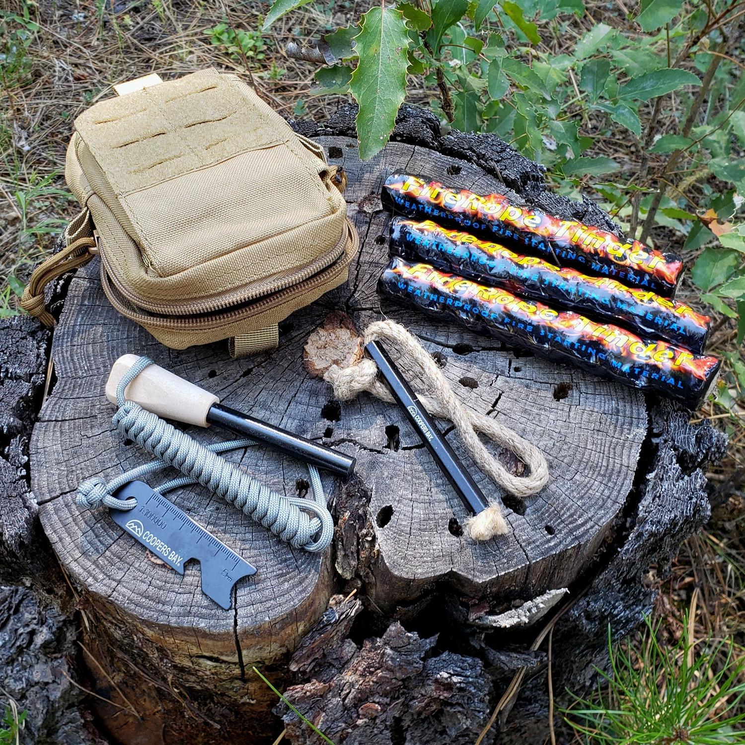 PyroStryke FireStorm-Plus Fire Starter Kit – Complete Emergency Fire Kit for Overlanding and Survival