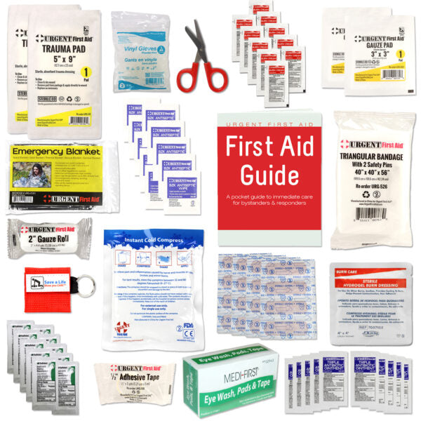 Guardian Survival Gear First Aid Kit – 79 Pieces, ANSI Class A, Sturdy Metal Case (10–25 Person Use)