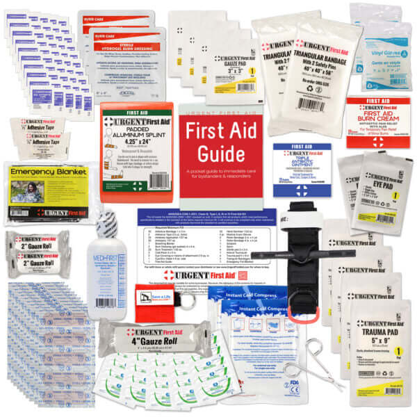 Guardian Survival Gear First Aid Kit – 209 Pieces, ANSI Class B, Lightweight Plastic Case (25–50 Person Use)