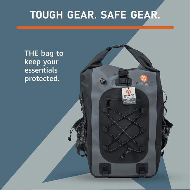 Ghost 50L Dry Bag – Rugged Waterproof Survival & Emergency Gear Protection