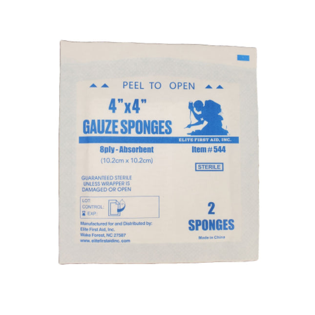 Sponge Gauze, 4″x4″, 8-Ply
