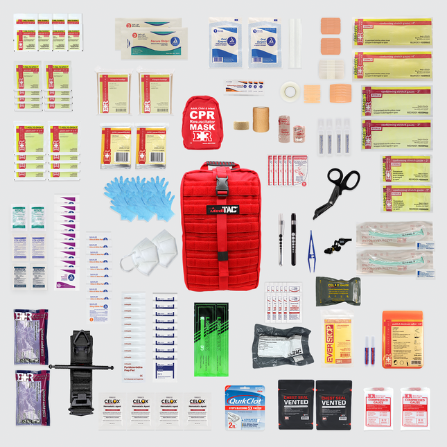 Rip-Away Tactical Trauma Kit – Fully Stocked MOLLE Medical First Aid Bag