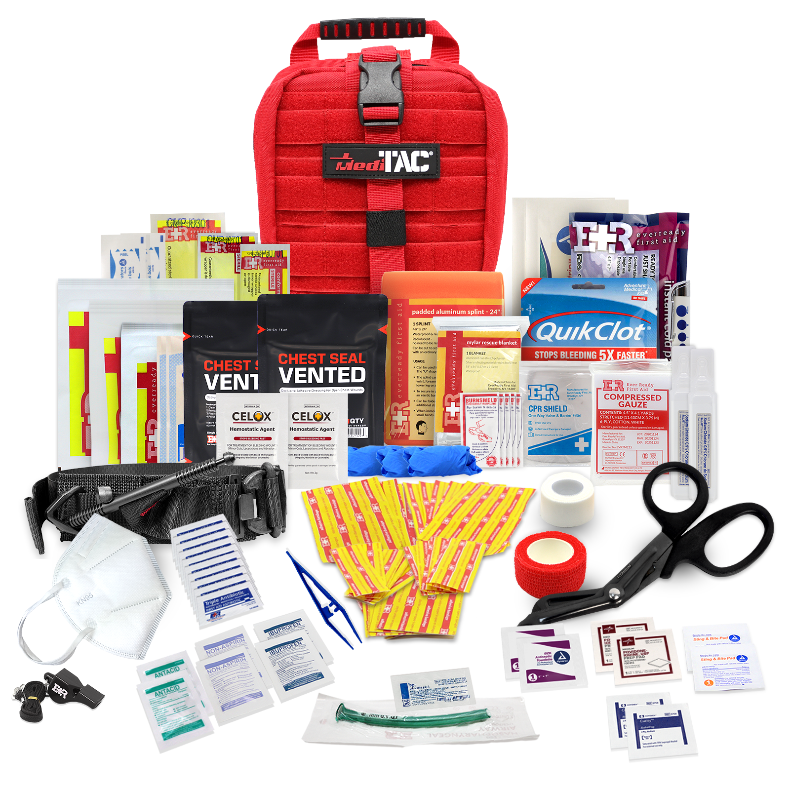 Small Rip-Away Tactical Trauma Kit – Compact First Responder MOLLE IFAK