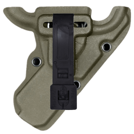 Olive Drab MINI Compact EMT and First Responders Rescue Shears Kydex Holder | ONE SHEAR® mini compact rescue shears holder