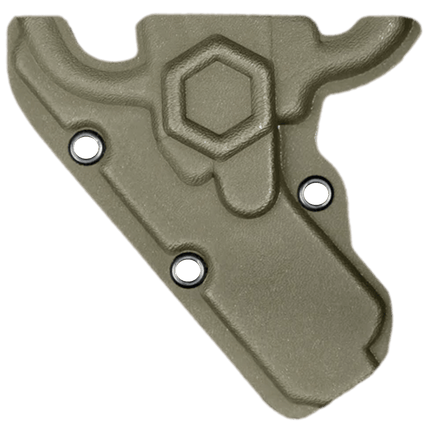 Olive Drab MINI Compact Rescue Shears Holder Kydex Holster for EMT and First Responders by ONE SHEAR®