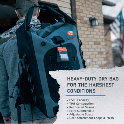 Ghost 50L Dry Bag – Rugged Waterproof Survival & Emergency Gear Protection