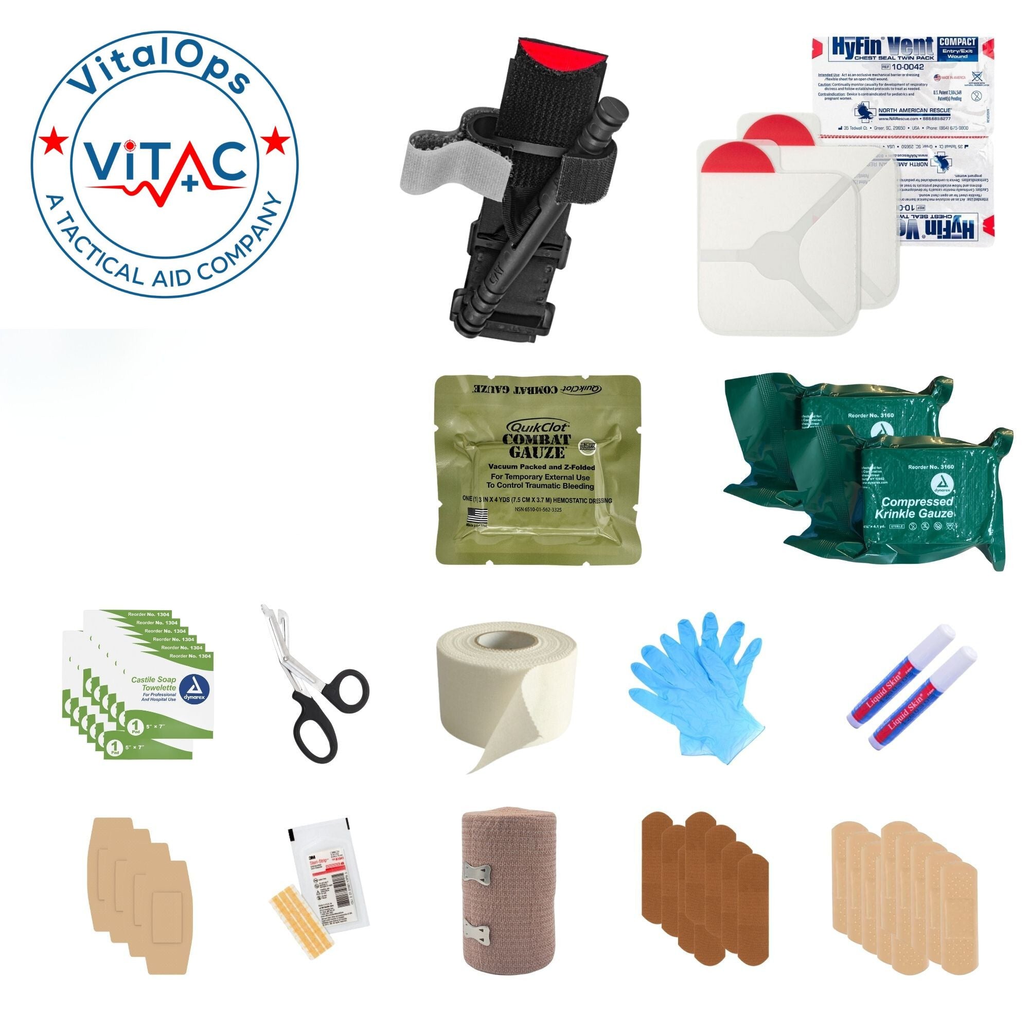 ViTAC First Aid Supply Trauma Refill Kit RF – Range