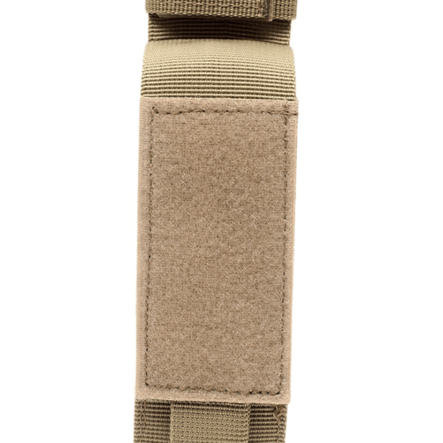 First Response TQ Holster side view showcasing durable fabric and adjustable hook & loop closure.