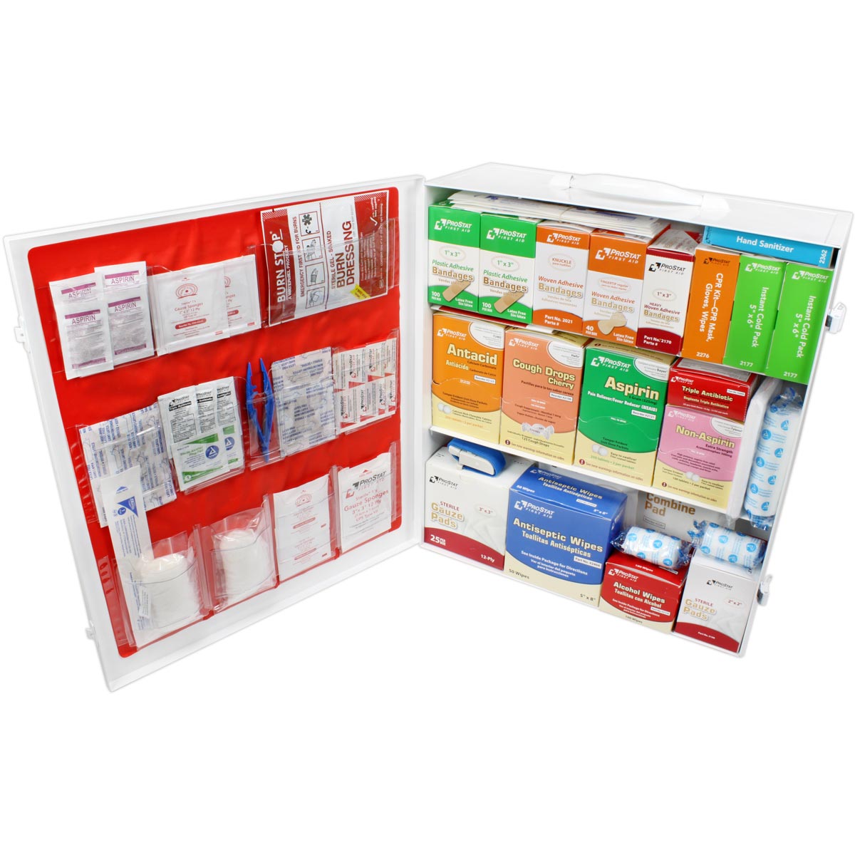 3-Shelf Industrial First Aid Station – 1,382 Pieces for High-Risk Work Environments