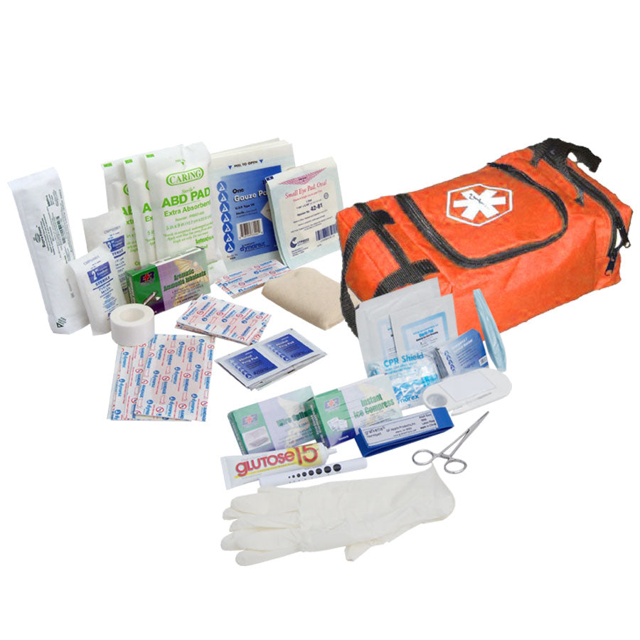 First Responder Jump Bag | 80-Piece Emergency Medical Trauma Kit