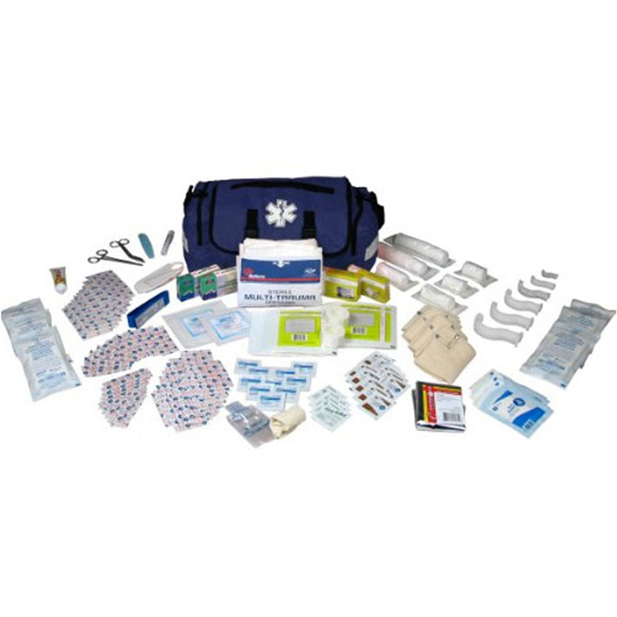 Fully Stocked Emergency Response Bag | First Responder Kit Trauma & Medical Jump Bag (147 Pieces)