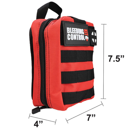 Personal Bleeding Control Kit | Red MOLLE Bag