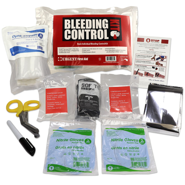 Personal Bleeding Control Kit | Vacuum-Sealed
