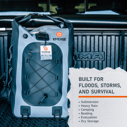Ghost 50L Dry Bag – Rugged Waterproof Survival & Emergency Gear Protection