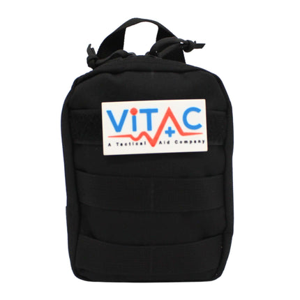 ViTAC EDC Trauma Kit compact medical pouch with logo, designed for everyday carry and crucial first aid readiness.