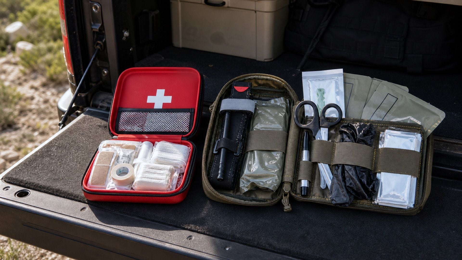 Vehicle trauma kit showing why every vehicle needs one not just a basic first aid kit