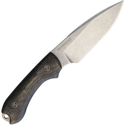 Bradford Guardian 3 Fixed Blade Knife – 3.5" N690 Steel, 3D Carbon Fiber Handle