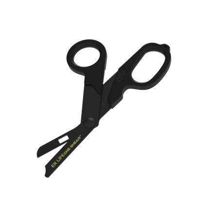 ONE SHEAR® Black Clearance shear, premium trauma shear with Extreme Heavy Duty Steel™ and DLC blades.