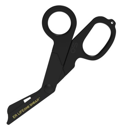 ONE SHEAR® BLACK CLEARANCE premium trauma shear with durable black finish and high-quality DLC blades.