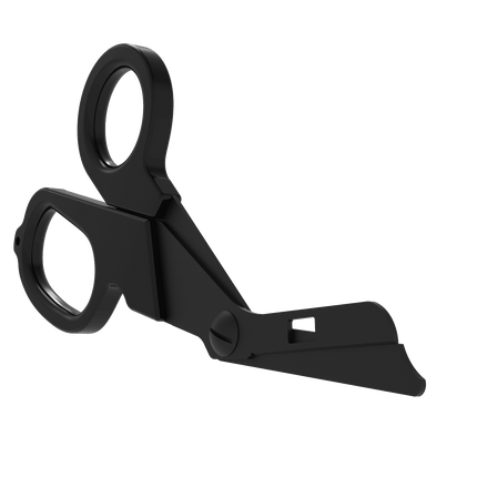 ONE SHEAR® black clearance shear showcasing premium trauma shear design and durable construction.