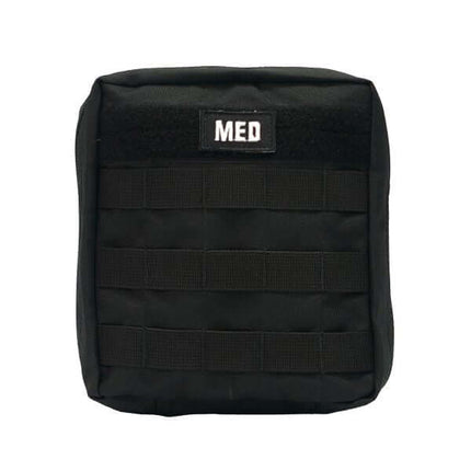 General Purpose First Aid Kit with secure velcro panel and adjustable straps for emergency readiness.