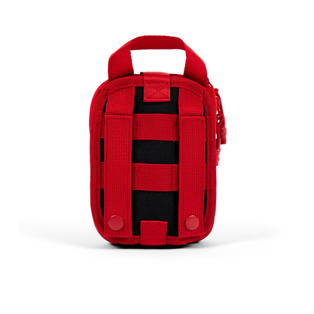 Sidekick IFAK Pouch by MyMedic in red, compact and versatile for immediate trauma care.