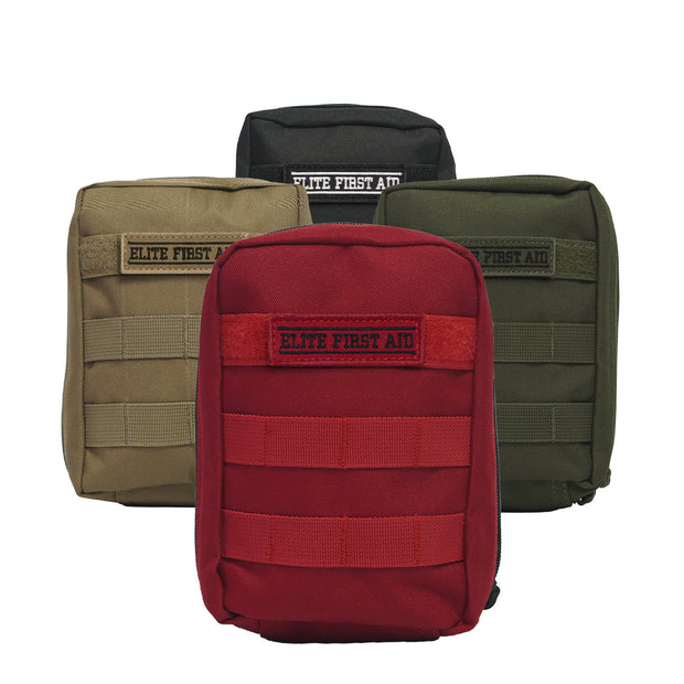 Elite First Aid K-9 IFAK Advanced - Black - MOLLE Compatible Canine Trauma Kit