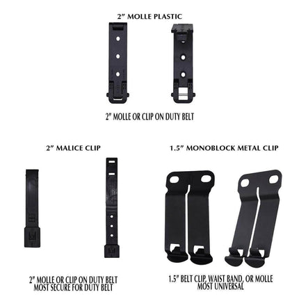 Black MINI Compact EMT and First Responders Rescue Shears Kydex Holder | ONE SHEAR®