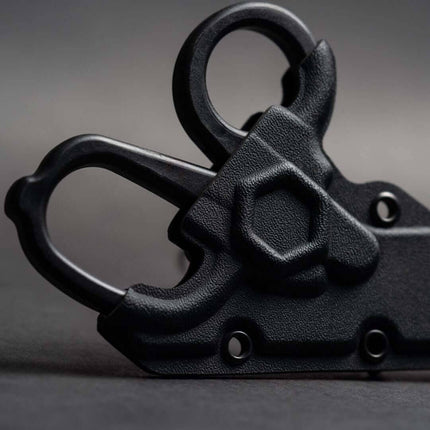 Black MINI Compact EMT and First Responders Rescue Shears Kydex Holder | ONE SHEAR®