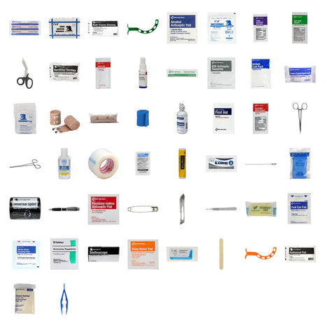 M-17 Medic Kit w/Basic Wound Care & Bleeding Control essential medical supplies for trauma response.